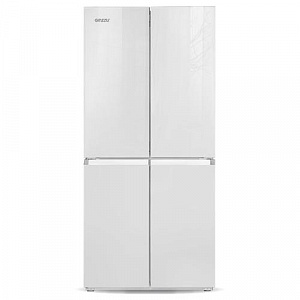 Холодильник Ginzzu NFK-425 White glass